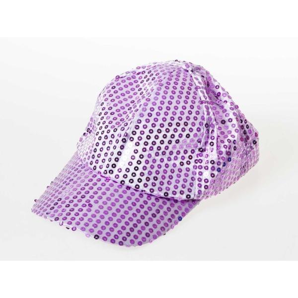 スパンコール飾り コスプレ 発表会 イベント ステージ衣装小物 調節可能 キャップ 野球帽 帽子#ラ...