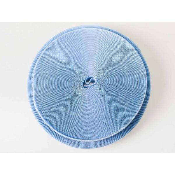 幅2cm 全長25m ベルクロ 面ファスナー 手芸 結束バンド#スカイブルー