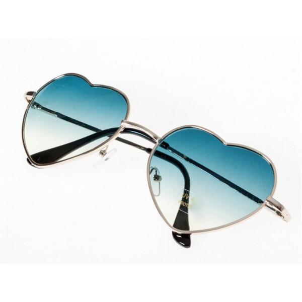 男女兼用 ファッション小物 ハート型フレーム サングラス パーティー コスプレなど#グリーン