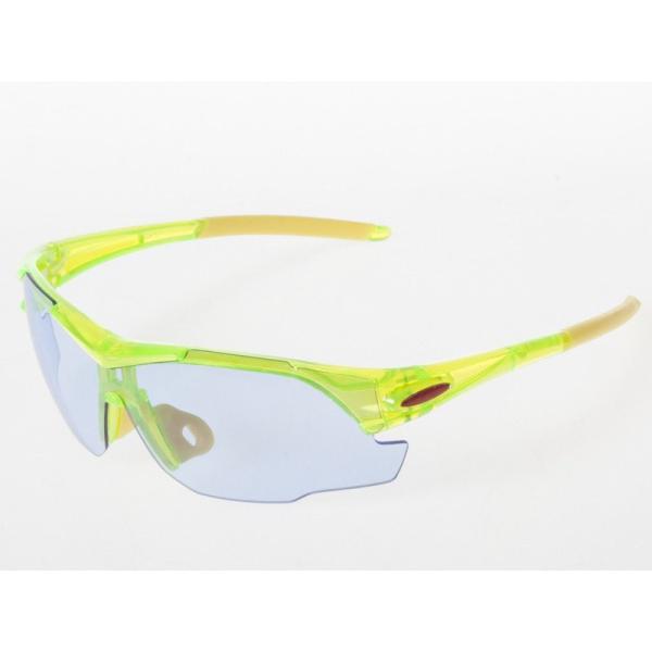 アウトドア スポーツ 自転車など 防風 サングラス 夏対策 衝撃減少#クリアグリーン縁