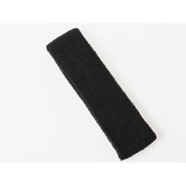 無地 コットン 吸汗スポーツ ヘアバンド ヘッドバンド ターバン#ブラック