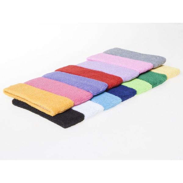 無地 コットン 吸汗スポーツ ヘアバンド ヘッドバンド ターバン#ブルー