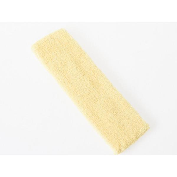 無地 コットン 吸汗スポーツ ヘアバンド ヘッドバンド ターバン#イエロー