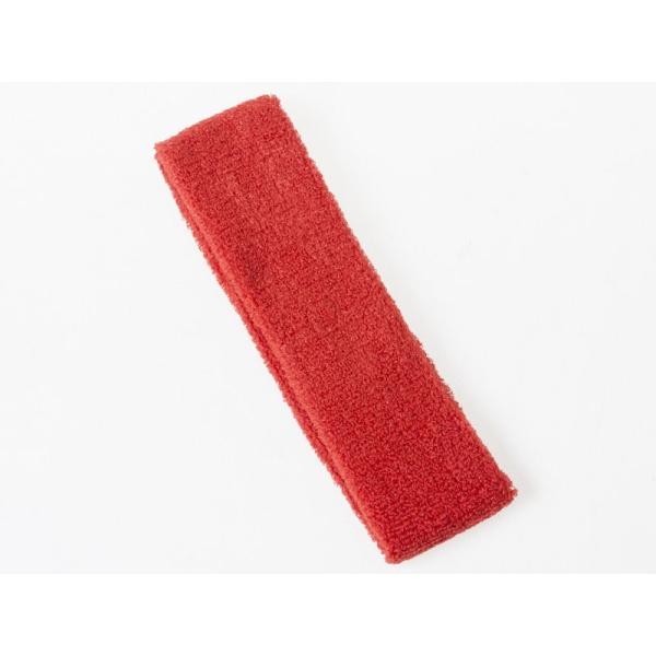 無地 コットン 吸汗スポーツ ヘアバンド ヘッドバンド ターバン#レッド