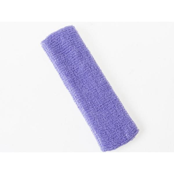 無地 コットン 吸汗スポーツ ヘアバンド ヘッドバンド ターバン#パープル