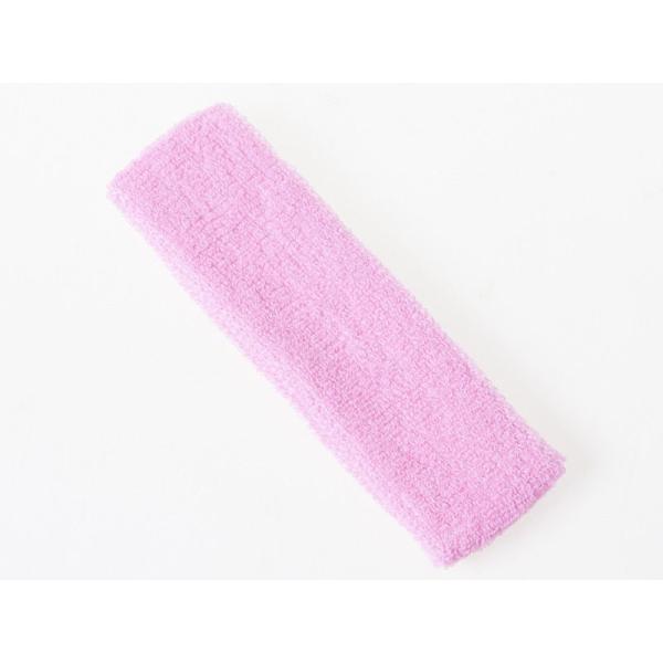 無地 コットン 吸汗スポーツ ヘアバンド ヘッドバンド ターバン#ピンク