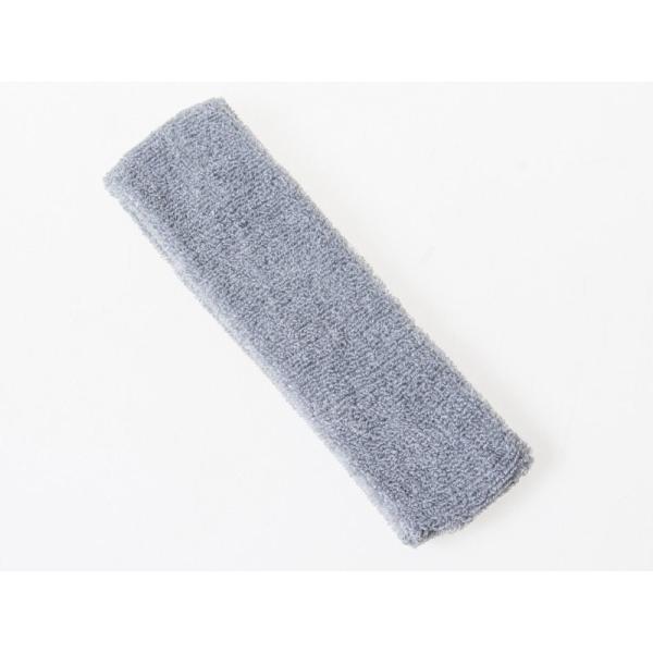 無地 コットン 吸汗スポーツ ヘアバンド ヘッドバンド ターバン#グレー