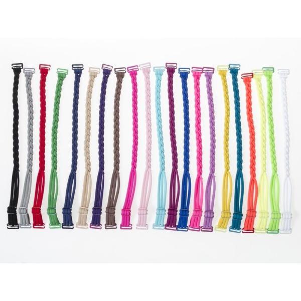 レディースファッション 三つ編みタイプ ブラジャー付け替えストラップ#ホワイト