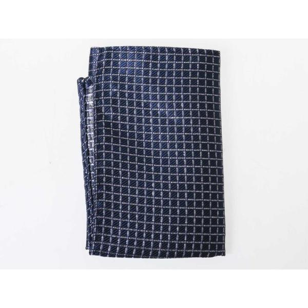 メンズファッション ビジネス カジュアル ポケットチーフ ハンカチ#ブルーチェック柄
