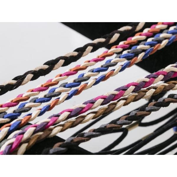 レディースファッション ボヘミアン風 カチューシャ ヘアバンド アクセサリー#タイプC ベージュ×茶...