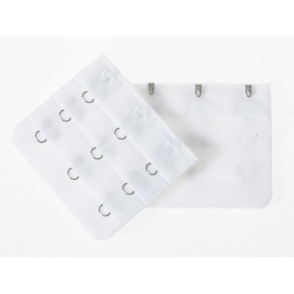 レディースファッション 補助小物 ブラジャー 下着調整用 延長ホック 3列3段フック 2個入り#ホワ...