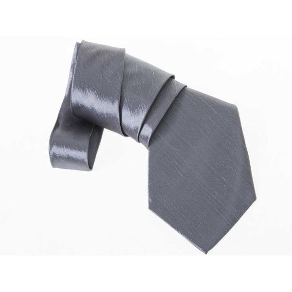 シンプル カジュアル ビジネス 正装 ファッション小物 スーツなど 無地 ネクタイ#グレー