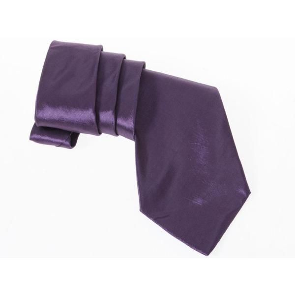 シンプル カジュアル ビジネス 正装 ファッション小物 スーツなど 無地 ネクタイ#パープル