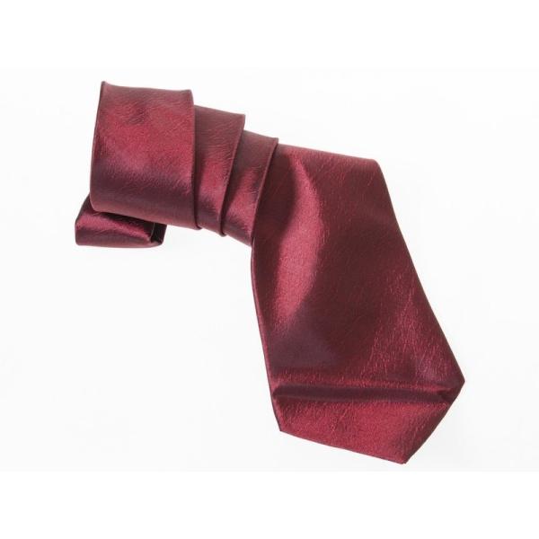シンプル カジュアル ビジネス 正装 ファッション小物 スーツなど 無地 ネクタイ#ワインレッド