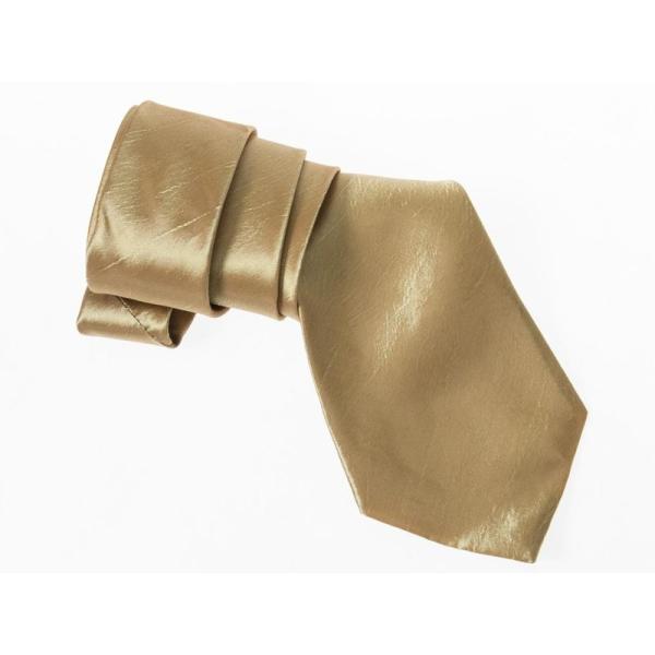 シンプル カジュアル ビジネス 正装 ファッション小物 スーツなど 無地 ネクタイ#シャンパンゴール...