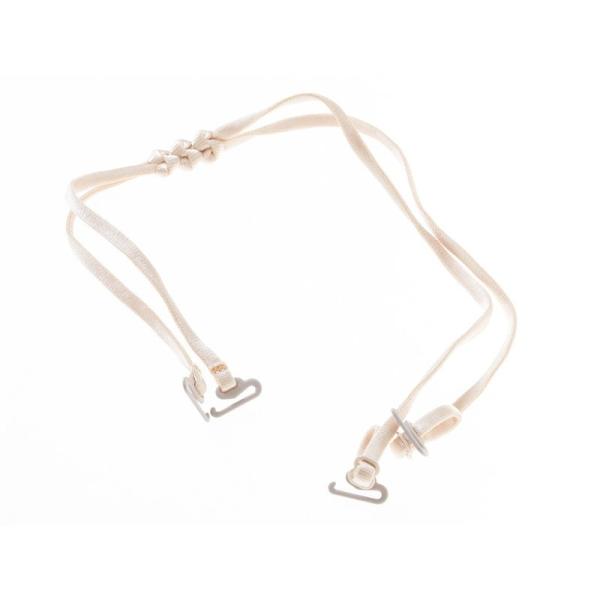 レディースファッション インナー Xライン 中国結び風 ブラジャー付け替えストラップ#ベージュ