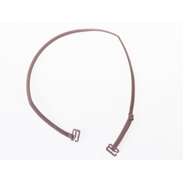 レディース インナー ホルターネック式 カラフル ブラジャー付け替えスパゲティストラップ#ブラウン