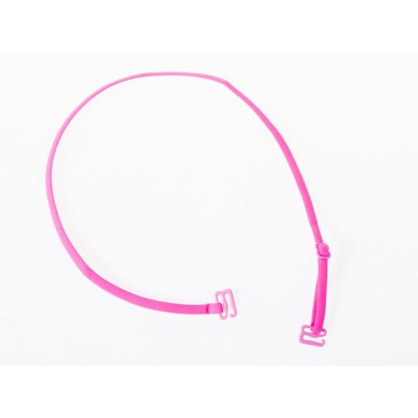 レディース インナー ホルターネック式 カラフル ブラジャー付け替えスパゲティストラップ#ネオンピン...