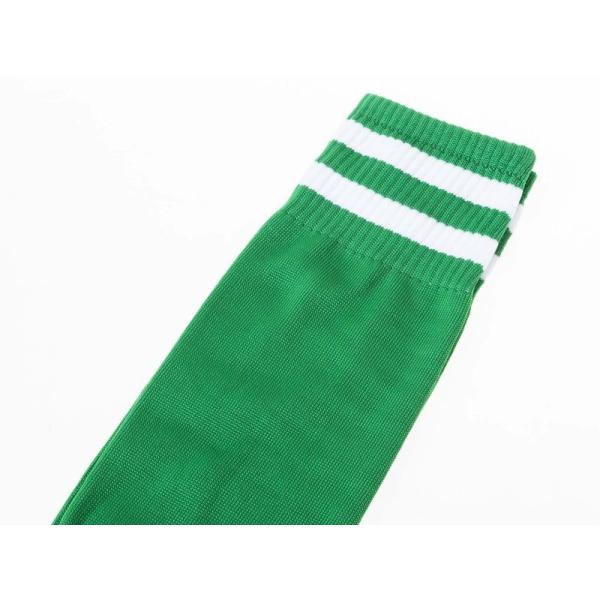 アウトドア 大人 ジュニア 運動 スポーツ サッカー ソックス 靴下 ストッキング#グリーン