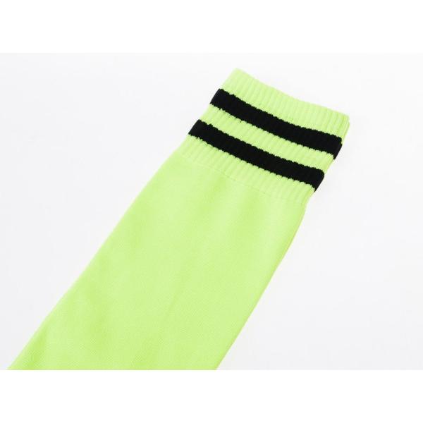 アウトドア 大人 ジュニア 運動 スポーツ サッカー ソックス 靴下 ストッキング#ネオングリーン