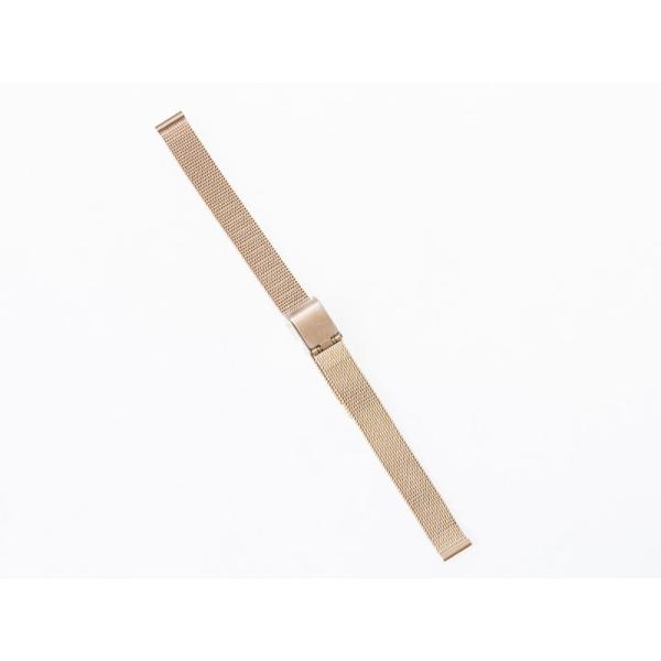 汎用 ステンレス製 メッシュ 腕時計 ベルト ブレスレット バンド 交換用 10MM#ローズゴールド