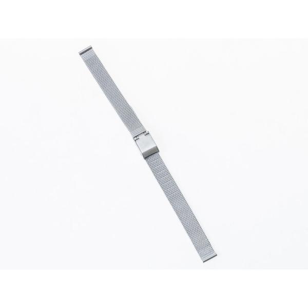 汎用 ステンレス製 メッシュ 腕時計 ベルト ブレスレット バンド 交換用 12MM#シルバー