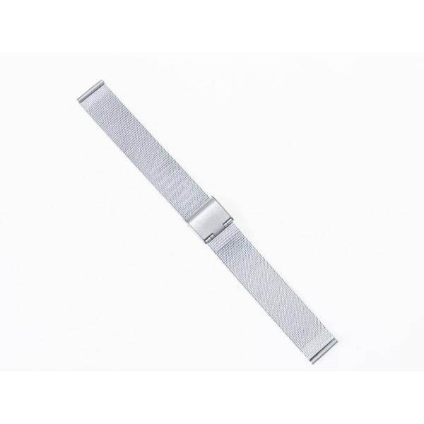 汎用 ステンレス製 メッシュ 腕時計 ベルト ブレスレット バンド 交換用 16MM#シルバー