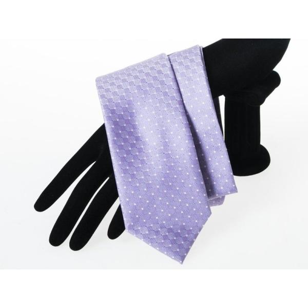 ファッション小物 シンプル カジュアル ビジネス 正装 スーツなど 水玉 ドット ネクタイ#ライトパ...