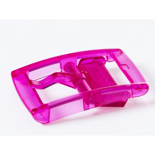 ファッション小物 ベルト用 合成樹脂製 カラフル バックル 3.4CM#ローズ