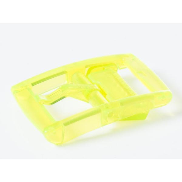 ファッション小物 ベルト用 合成樹脂製 カラフル バックル 3.4CM#ネオンイエロー
