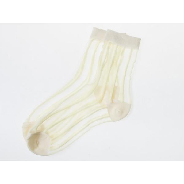 レディース 薄手 ストッキングタイプ ショートソックス ロークルーソックス 高通気性 1足入#ベージ...