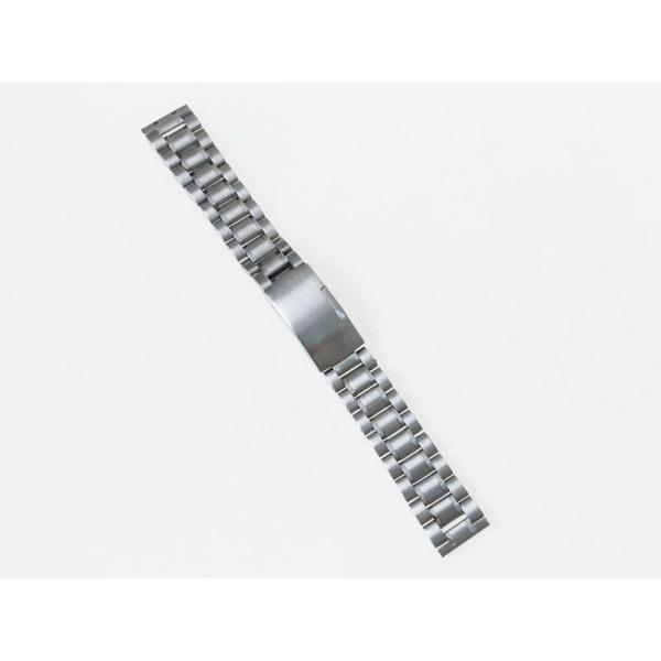 汎用 ステンレス製 腕時計 ベルト ブレスレット バンド Dバックル 交換用 19MM#シルバー