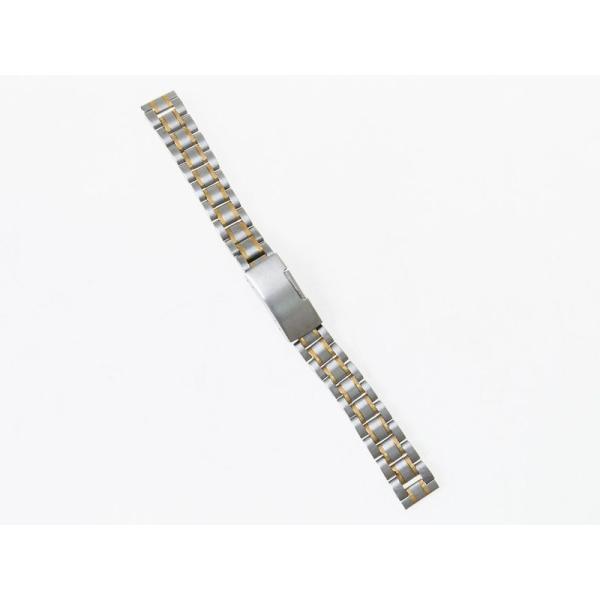 汎用 ステンレス製 腕時計 ベルト ブレスレット バンド Dバックル 交換用 14MM#ミックス