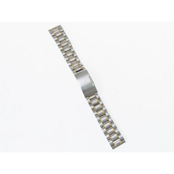 汎用 ステンレス製 腕時計 ベルト ブレスレット バンド Dバックル 交換用 19MM#ミックス