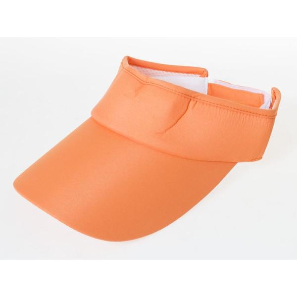 男女兼用 アウトドア ファッション 無地 サンバイザー 帽子 キャップ ハット 日よけ#オレンジ