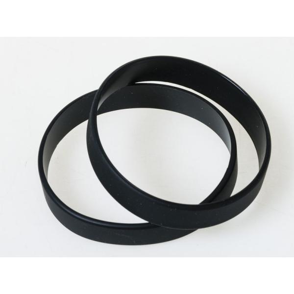 アウトドア スポーツ アクセサリー 無地 男女兼用 シリコンブレスレット 2個セット#ブラック