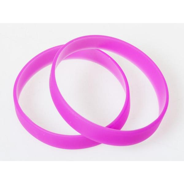 アウトドア スポーツ アクセサリー 無地 男女兼用 シリコンブレスレット 2個セット#ローズ