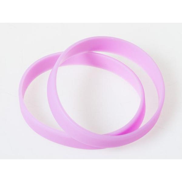 アウトドア スポーツ アクセサリー 無地 男女兼用 シリコンブレスレット 2個セット#ピンク