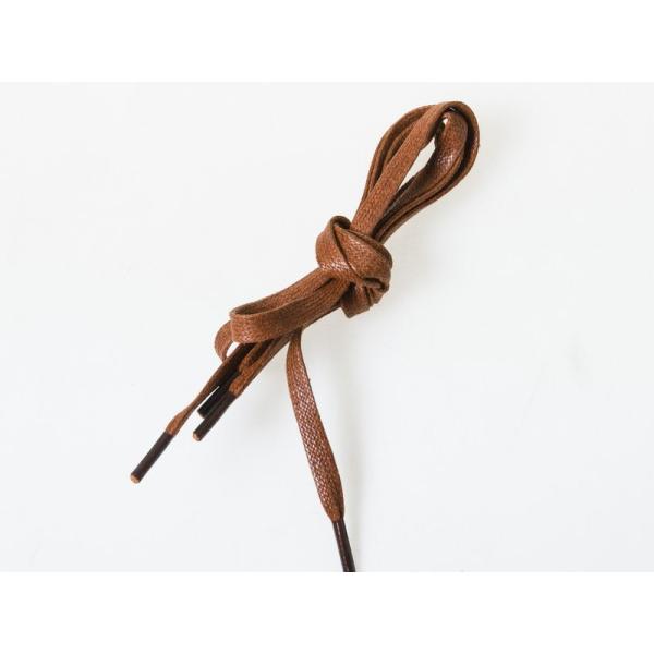 革靴 ブーツ レースアップブーツ 登山靴など 蝋引き シューレース 平紐 靴紐 靴ひも 0.6×10...