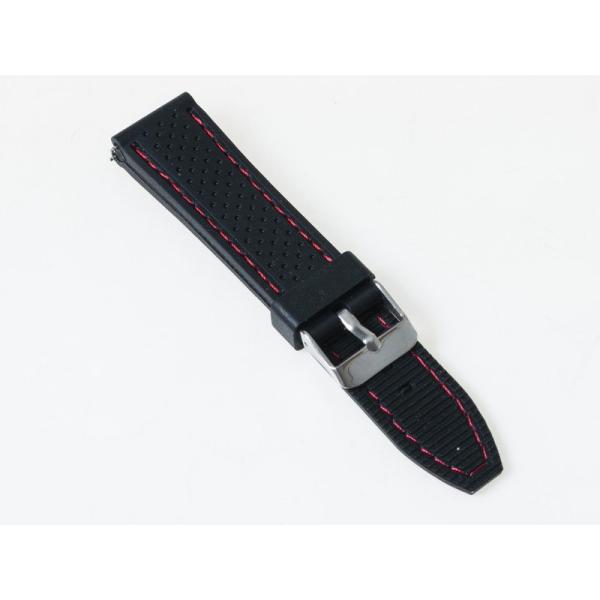 アウトドア スポーツ ファッション 腕時計 交換用 シリコン製 ブラック バンド ベルト 20MM#...