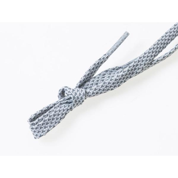 シューレース 光反射 平紐 靴紐 靴ひも スニーカー スポーツシューズなど 80×1CM#グレー