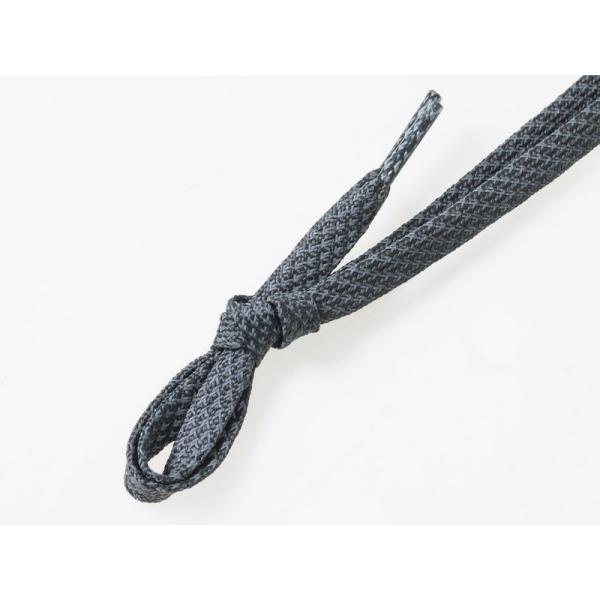 シューレース 光反射 平紐 靴紐 靴ひも スニーカー スポーツシューズなど 140×1CM#ダークグ...