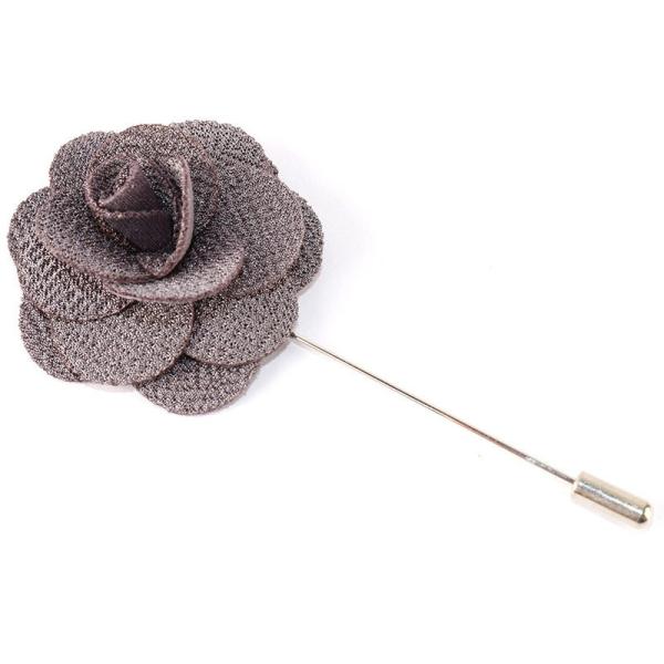 紳士用 ビジネス カジュアル ウェディング 新郎 パーティー バラ模様 ブローチ コサージュ 胸花#...