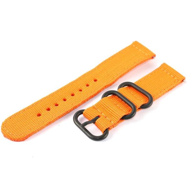 腕時計 交換用 取り換え ナイロン製 パーツ 厚み バンド ベルト ブラックバックル#幅18MM オ...