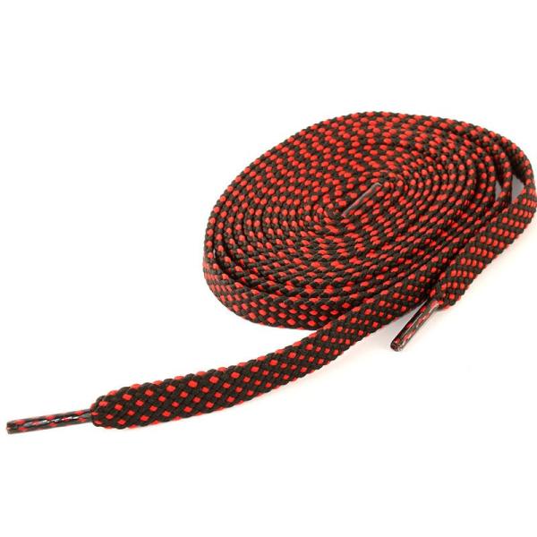 カジュアル シューレース 網模様 厚め 平紐 靴紐 靴ひも スニーカー スポーツシューズなど 120...