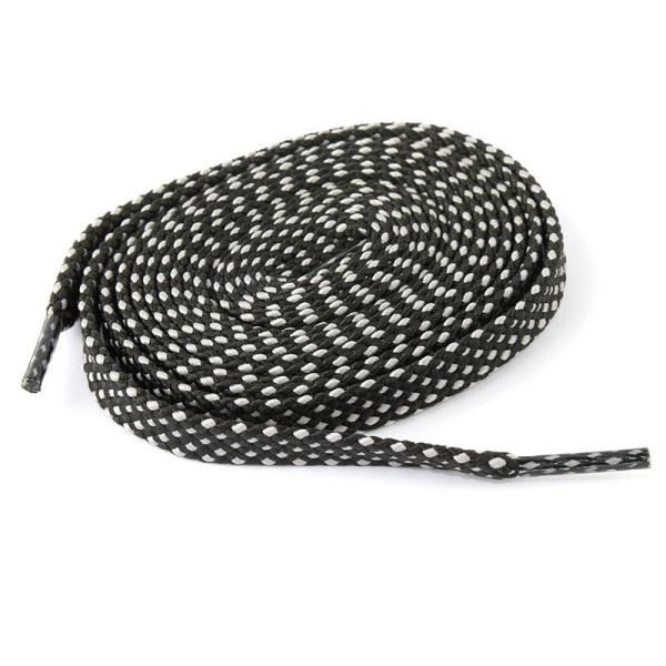 カジュアル シューレース 網模様 厚め 平紐 靴紐 靴ひも スニーカー スポーツシューズなど 120...