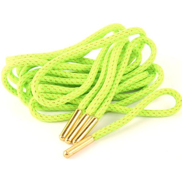 金属飾り メッシュ入り シューレース 丸紐 靴紐 靴ひも スニーカー スポーツシューズなど 160×...