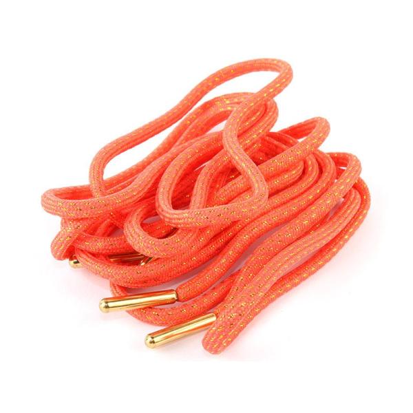 金属飾り メッシュ入り シューレース 丸紐 靴紐 靴ひも スニーカー スポーツシューズなど 160×...