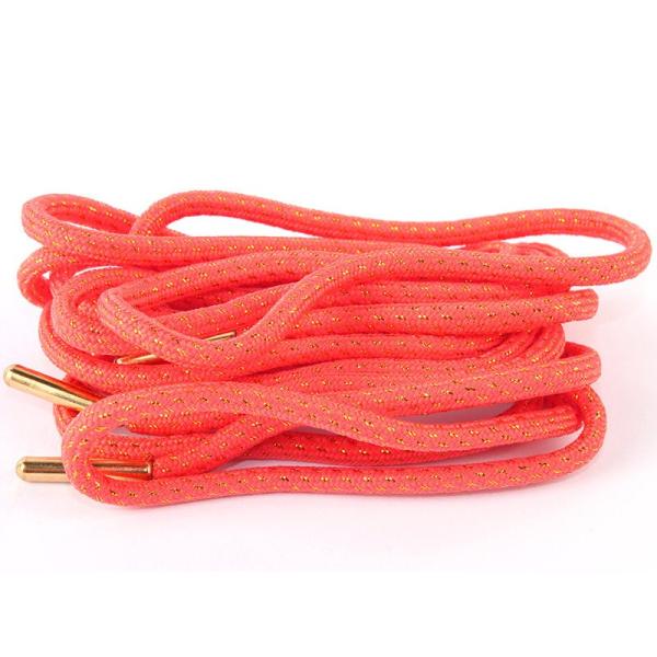 金属飾り メッシュ入り シューレース 丸紐 靴紐 靴ひも スニーカー スポーツシューズなど 160×...