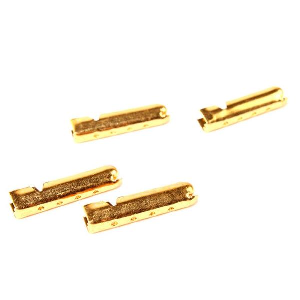ファッション 靴紐 シューレース 先端 金具 靴ひもアクセサリー 4個入#ゴールド